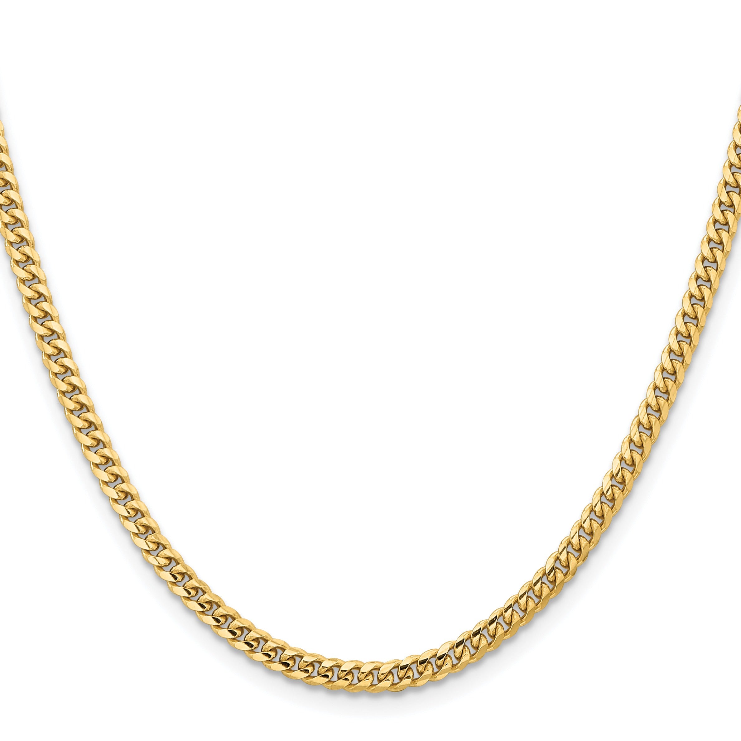 10k Gold Cuban Chain Necklace 18 inch
