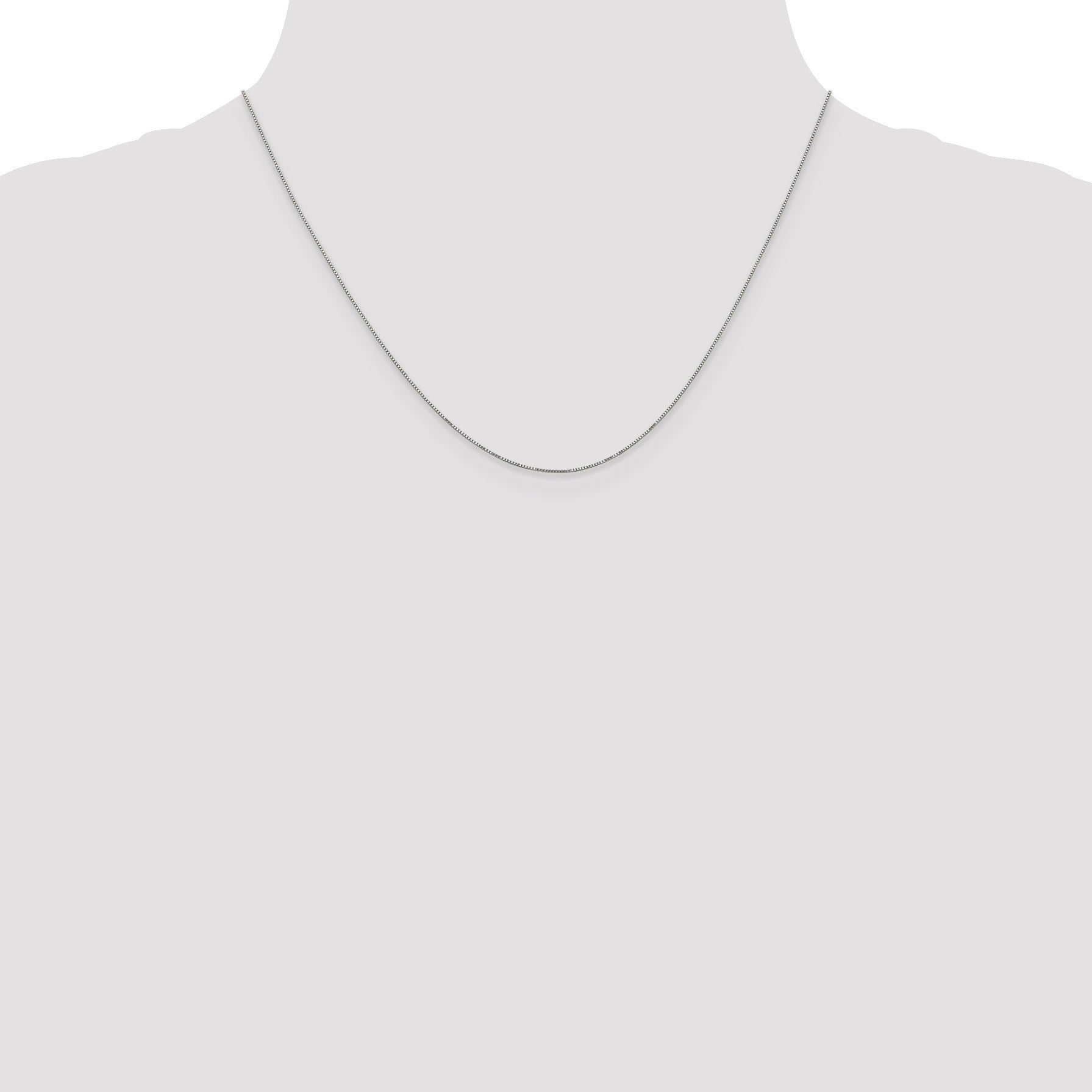 0.5 mm 14k Solid Gold Box Link Chain For Women