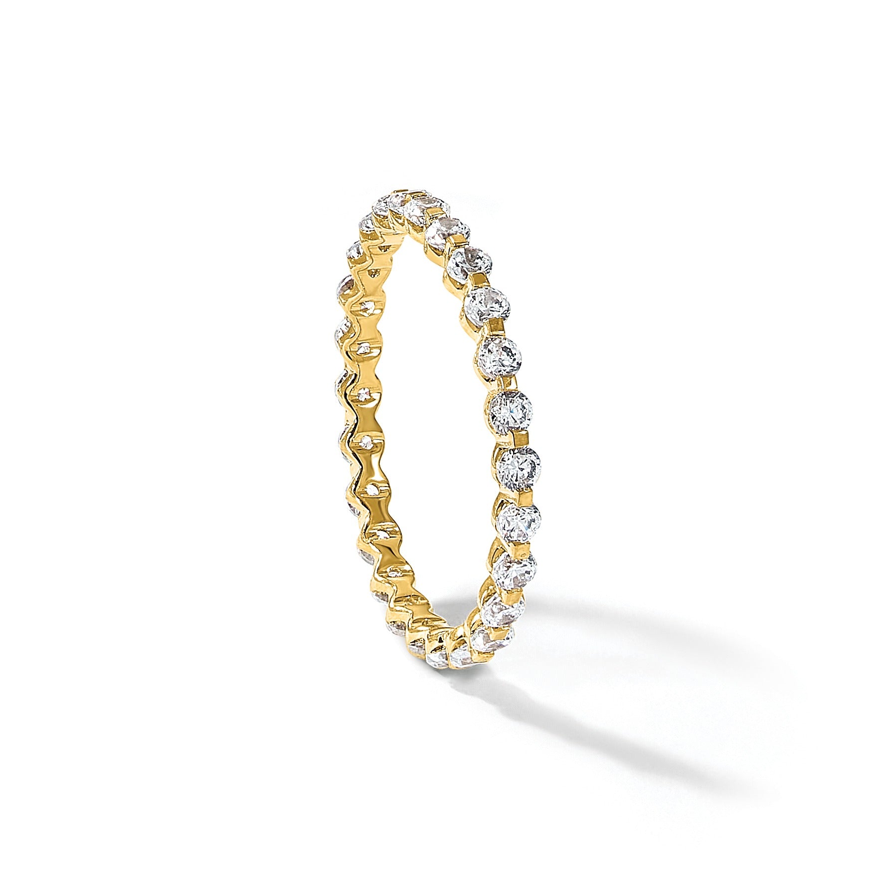 14k Gold Lab Grown Diamond Eternity Band Ring