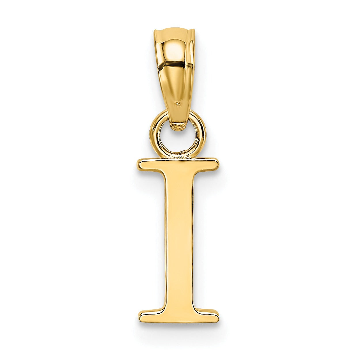 14k Gold Block Initial Letter Pendants Fine Color Jewels