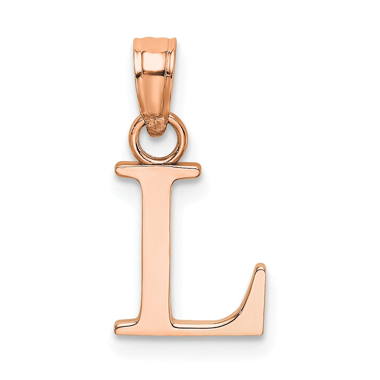 14k Gold Block Initial Letter Pendants Fine Color Jewels