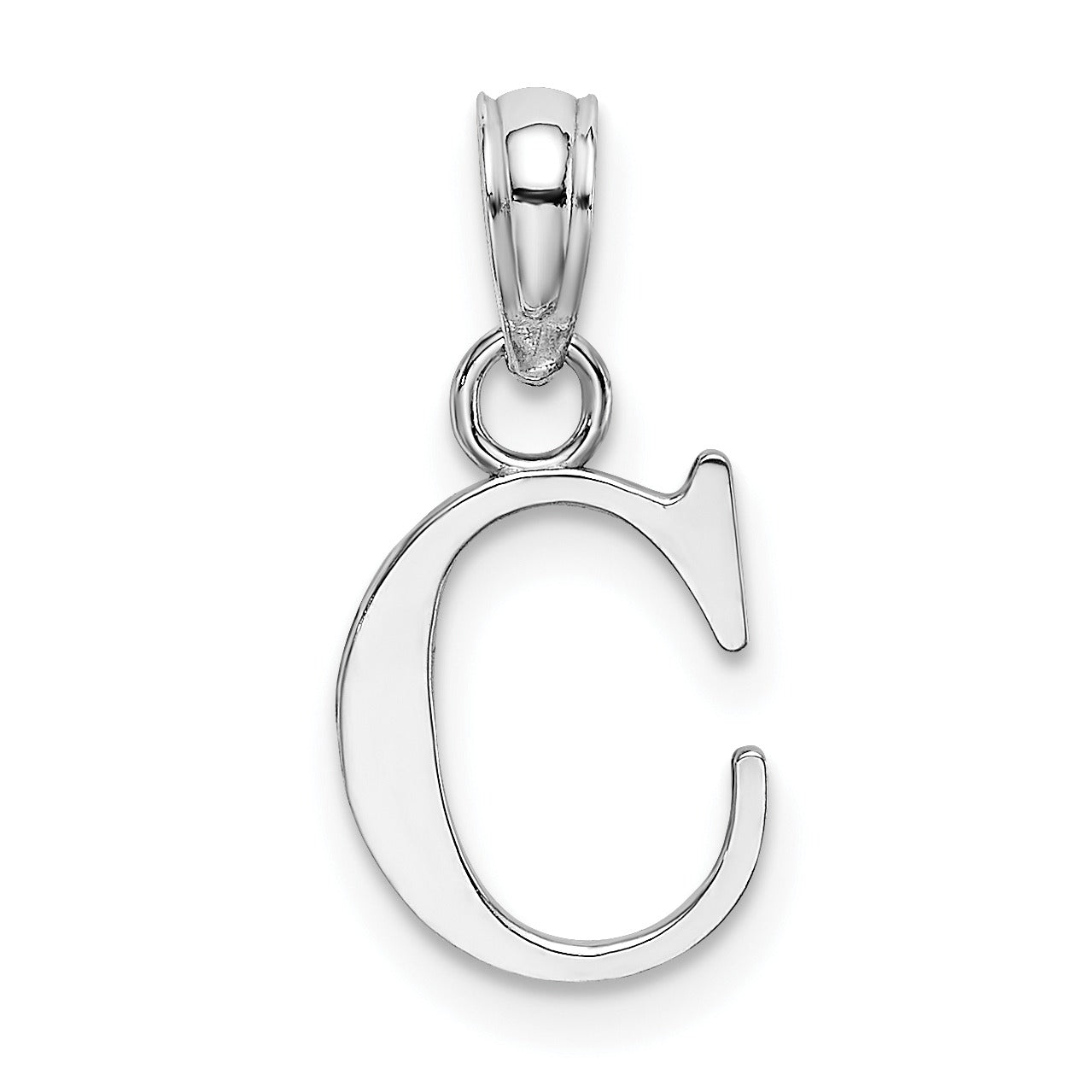 14k Gold Block Initial Letter Pendants Fine Color Jewels