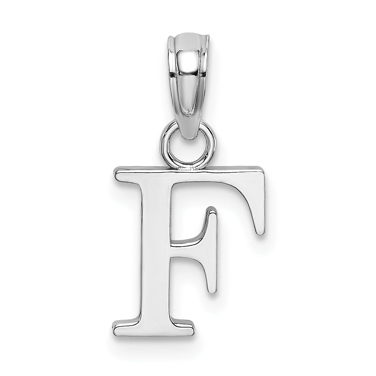 14k Gold Block Initial Letter Pendants Fine Color Jewels