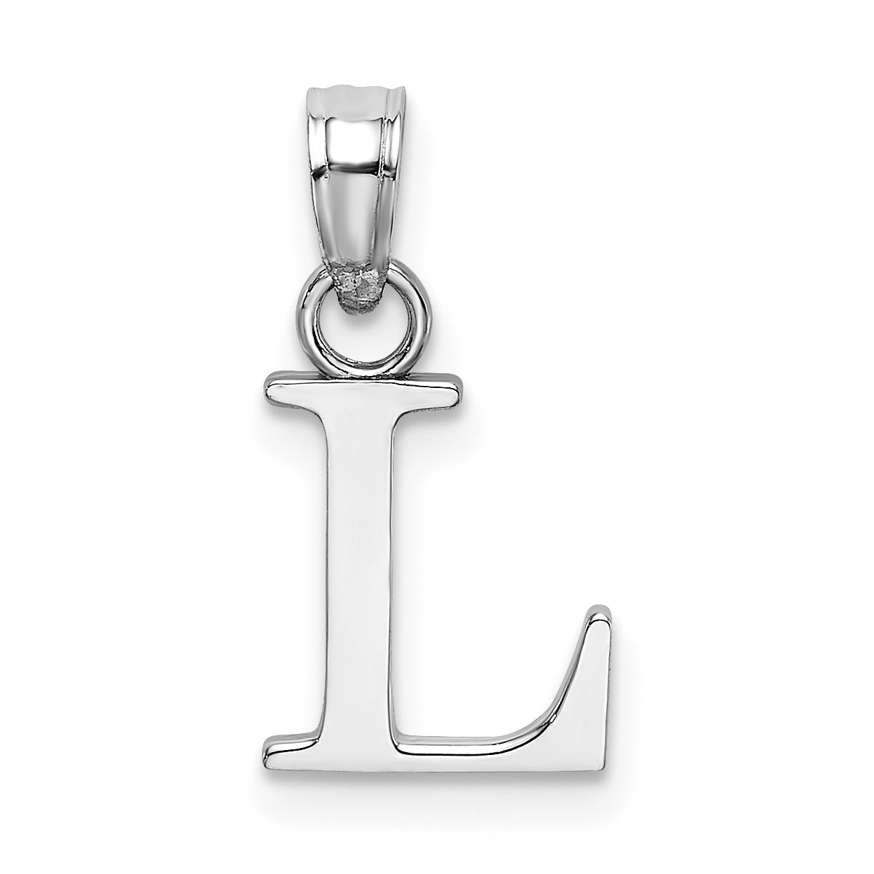 14k Gold Block Initial Letter Pendants Fine Color Jewels