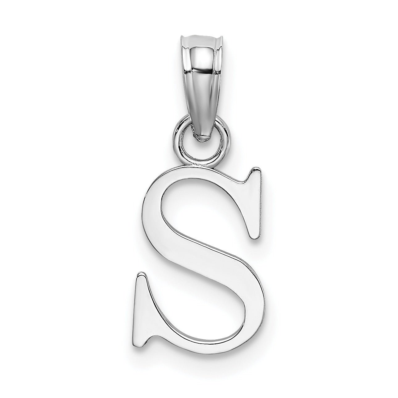 14k Gold Block Initial Letter Pendants Fine Color Jewels