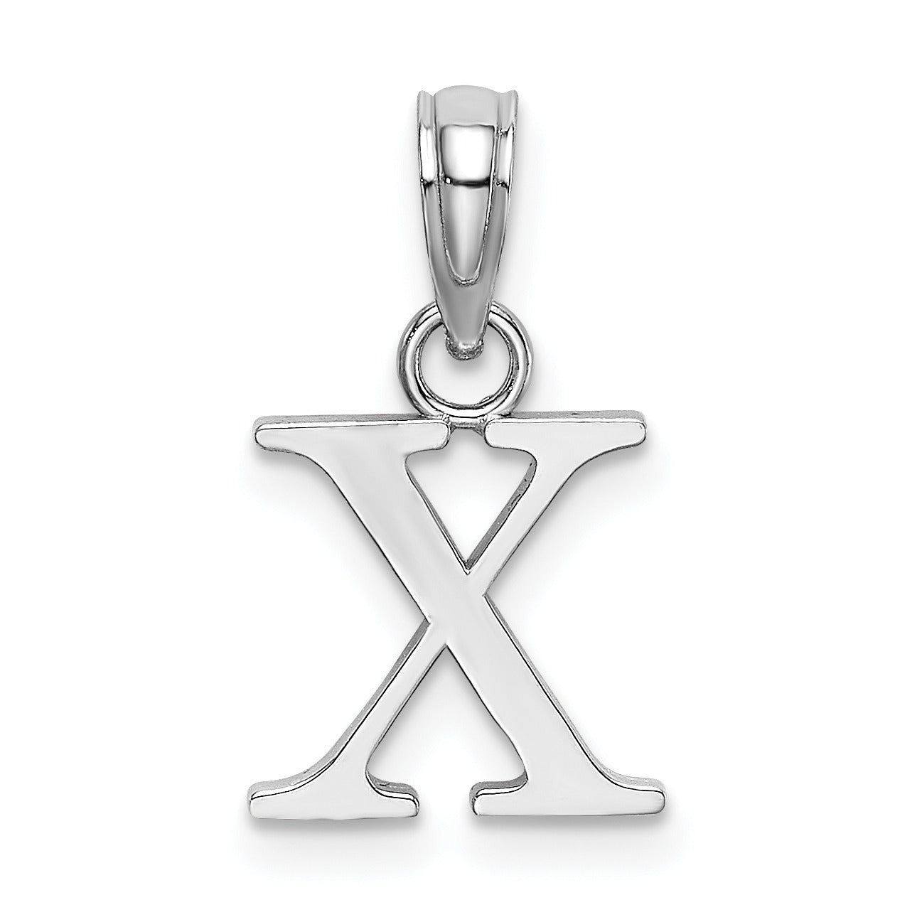 14k Gold Block Initial Letter Pendants Fine Color Jewels
