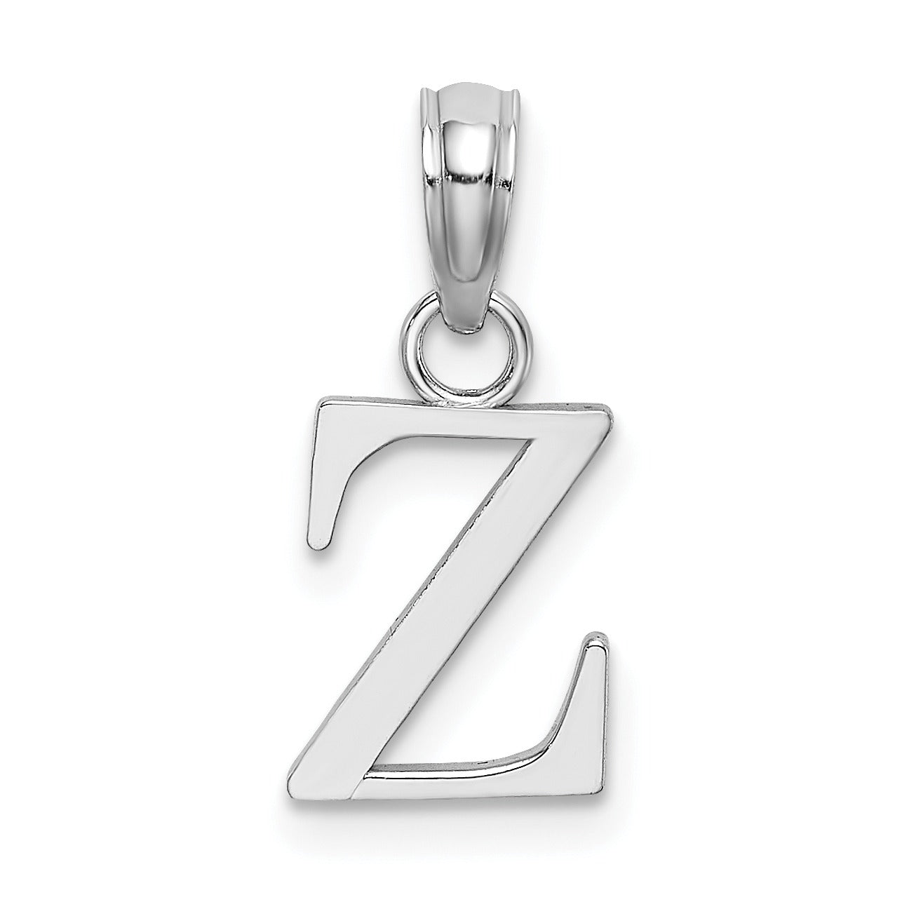 14k Gold Block Initial Letter Pendants Fine Color Jewels