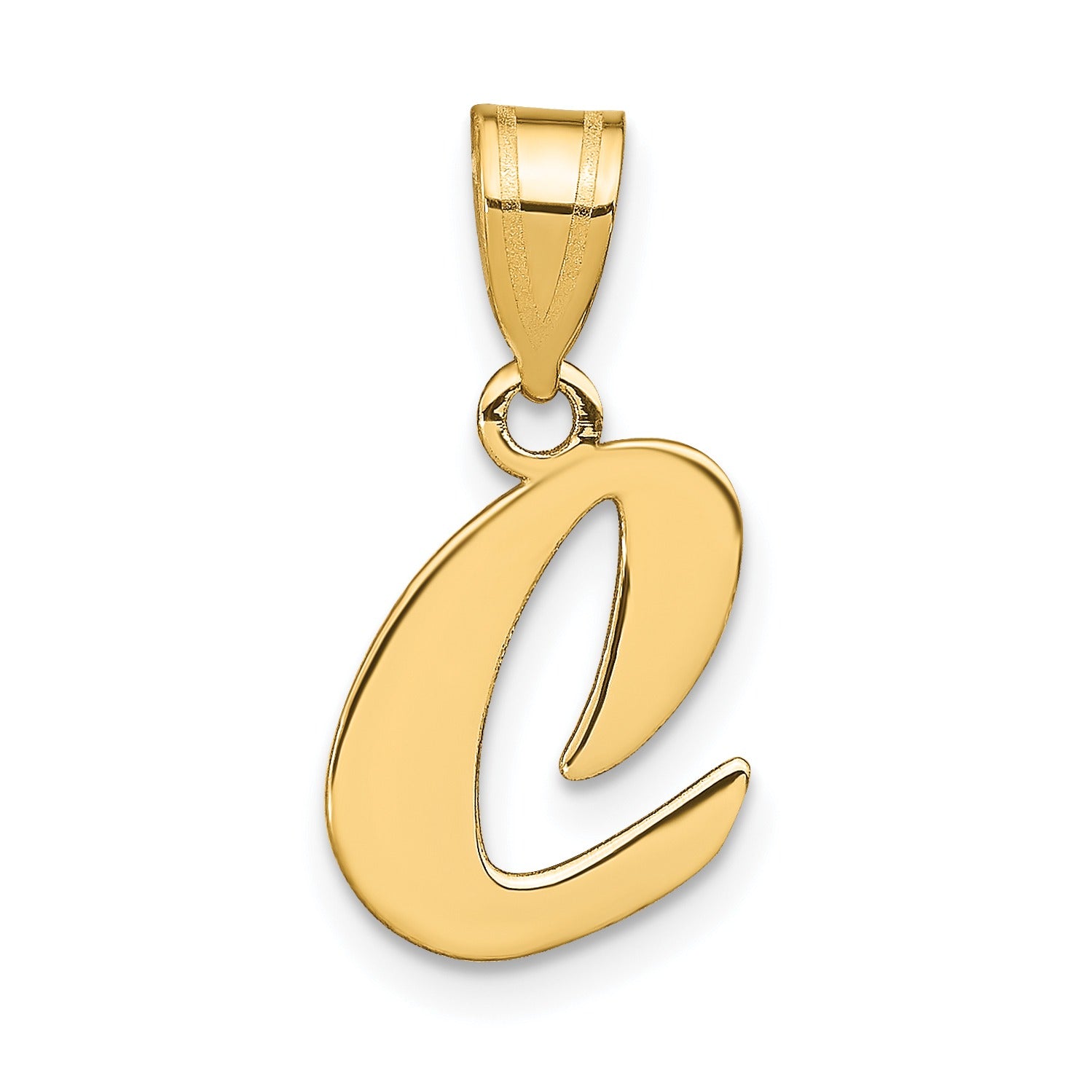 Gold Initial Pendant Fine Color Jewels