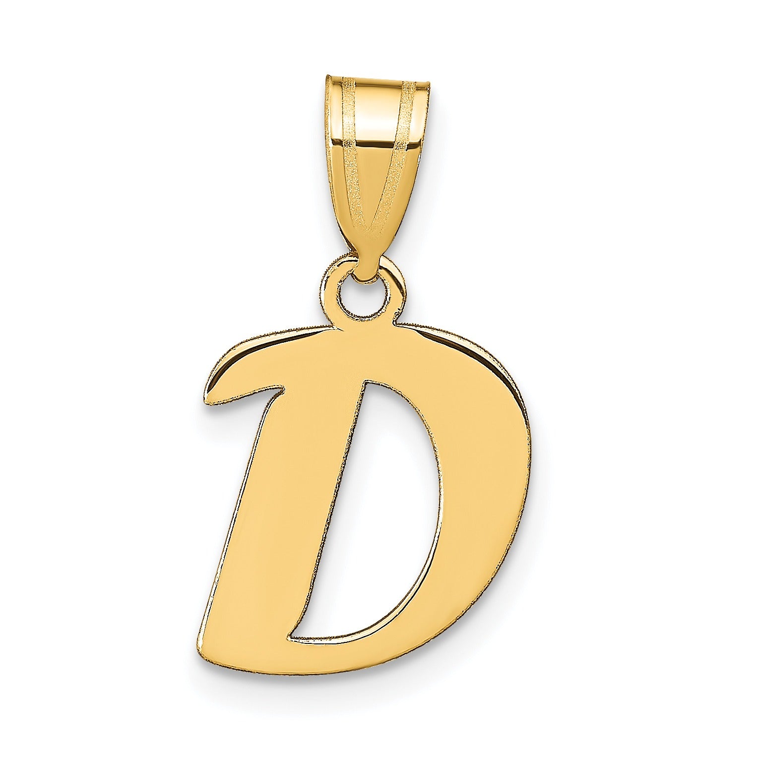 Gold Initial Pendant Fine Color Jewels