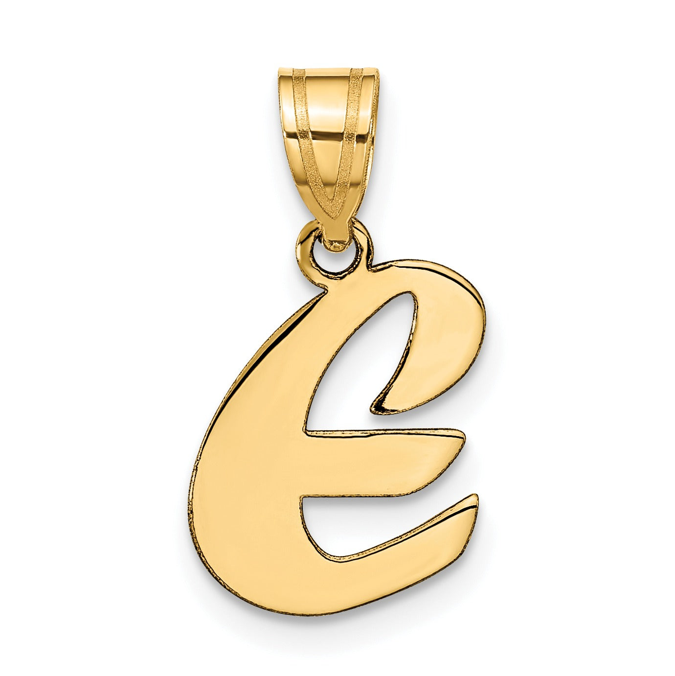 Gold Initial Pendant Fine Color Jewels