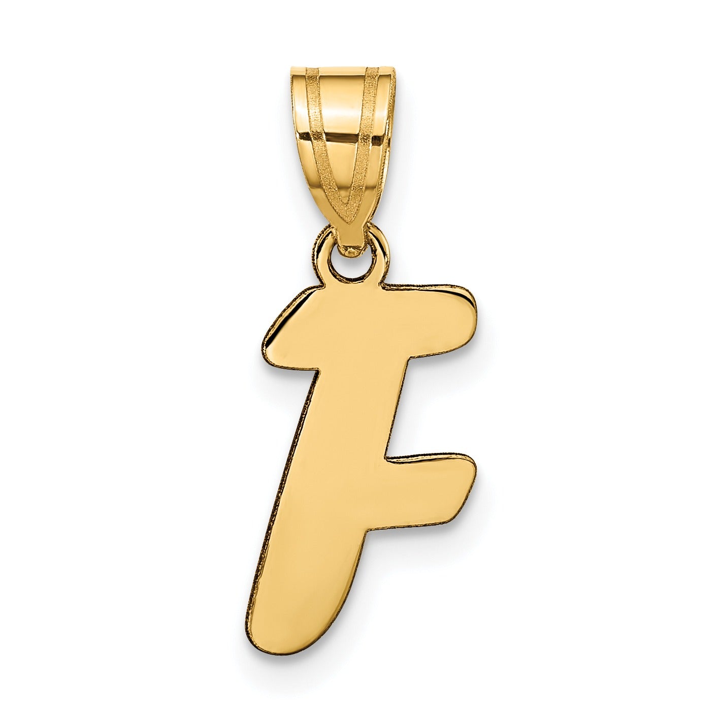Gold Initial Pendant Fine Color Jewels