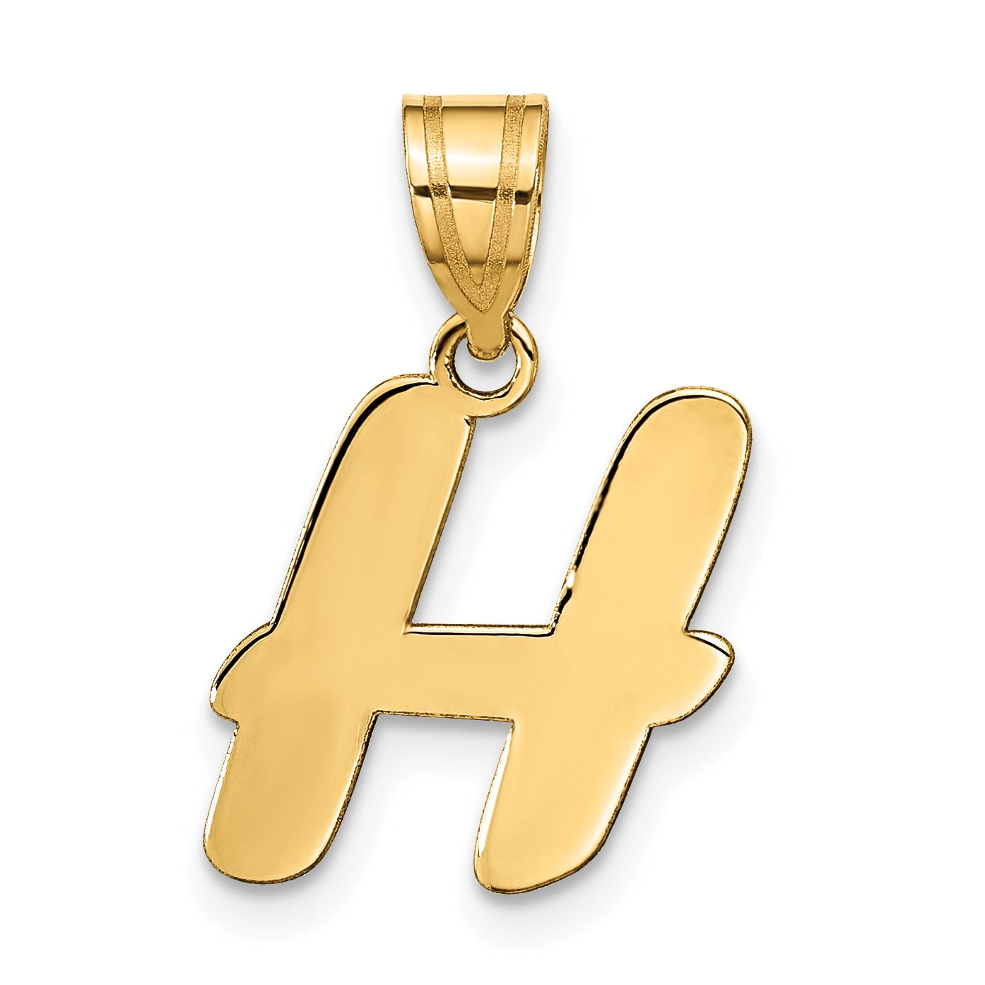 Gold Initial Pendant Fine Color Jewels