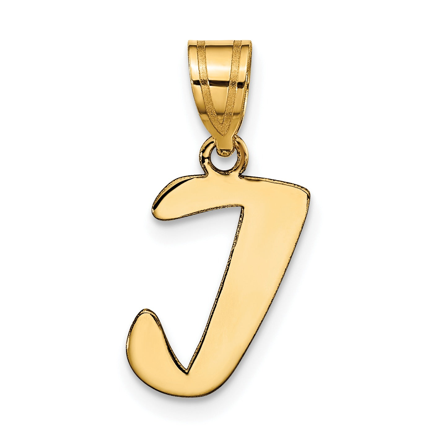 Gold Initial Pendant Fine Color Jewels