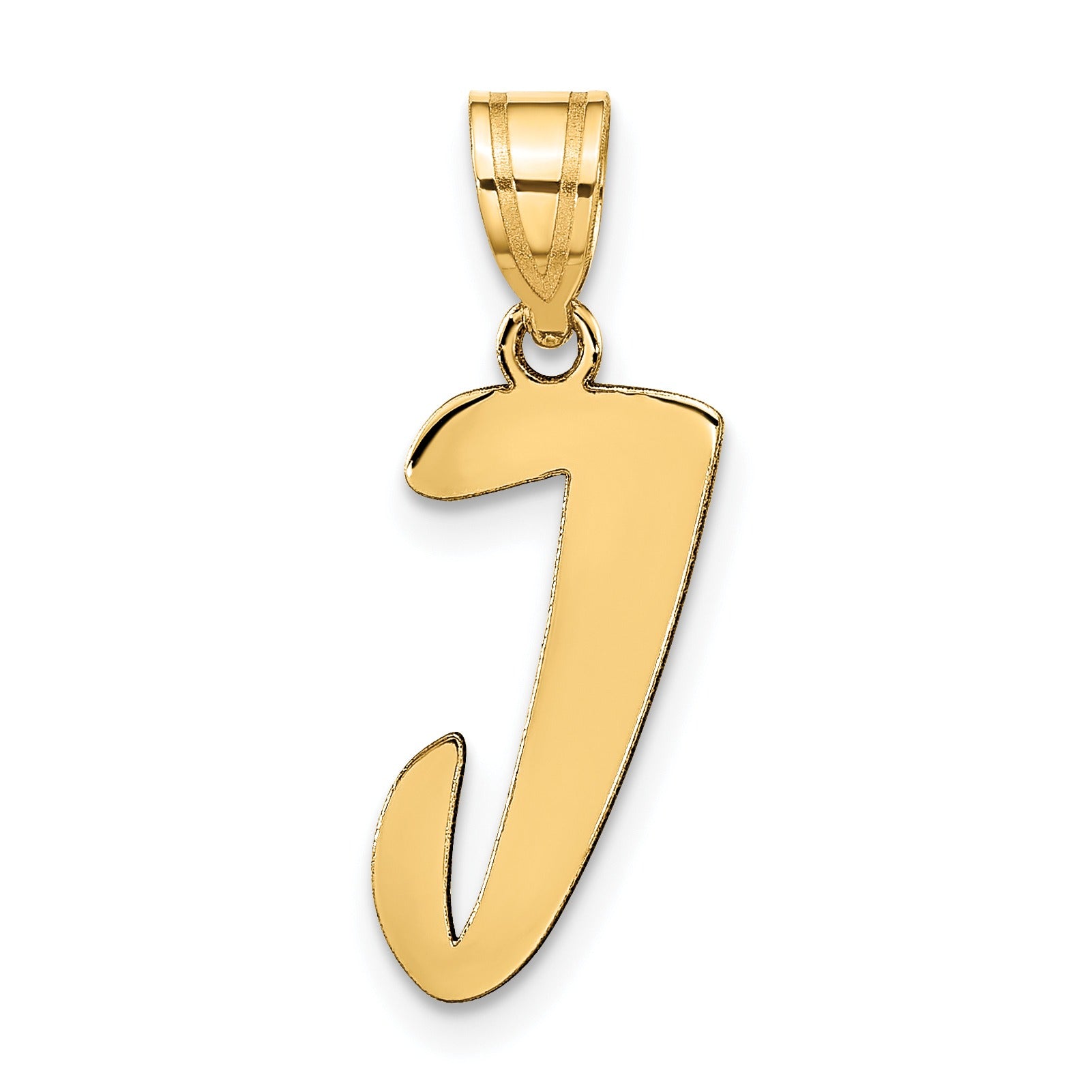 Gold Initial Pendant Fine Color Jewels