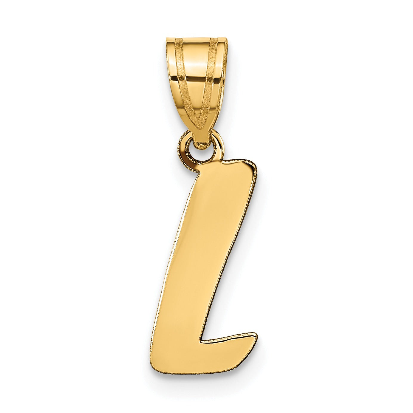 Gold Initial Pendant Fine Color Jewels
