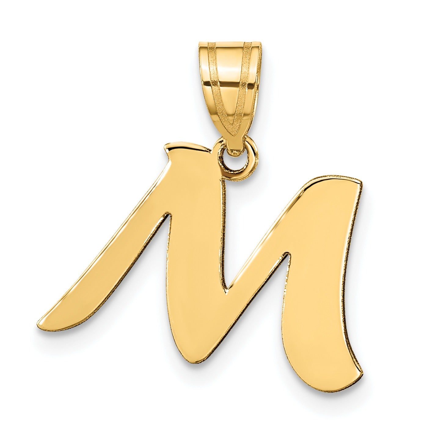 Gold Initial Pendant Fine Color Jewels