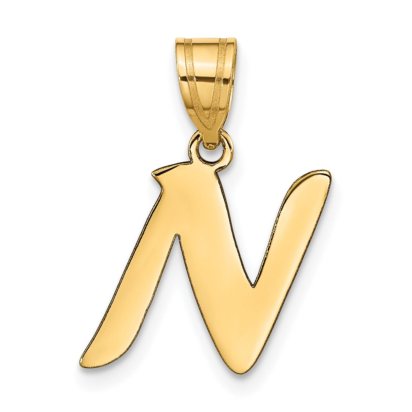 Gold Initial Pendant Fine Color Jewels