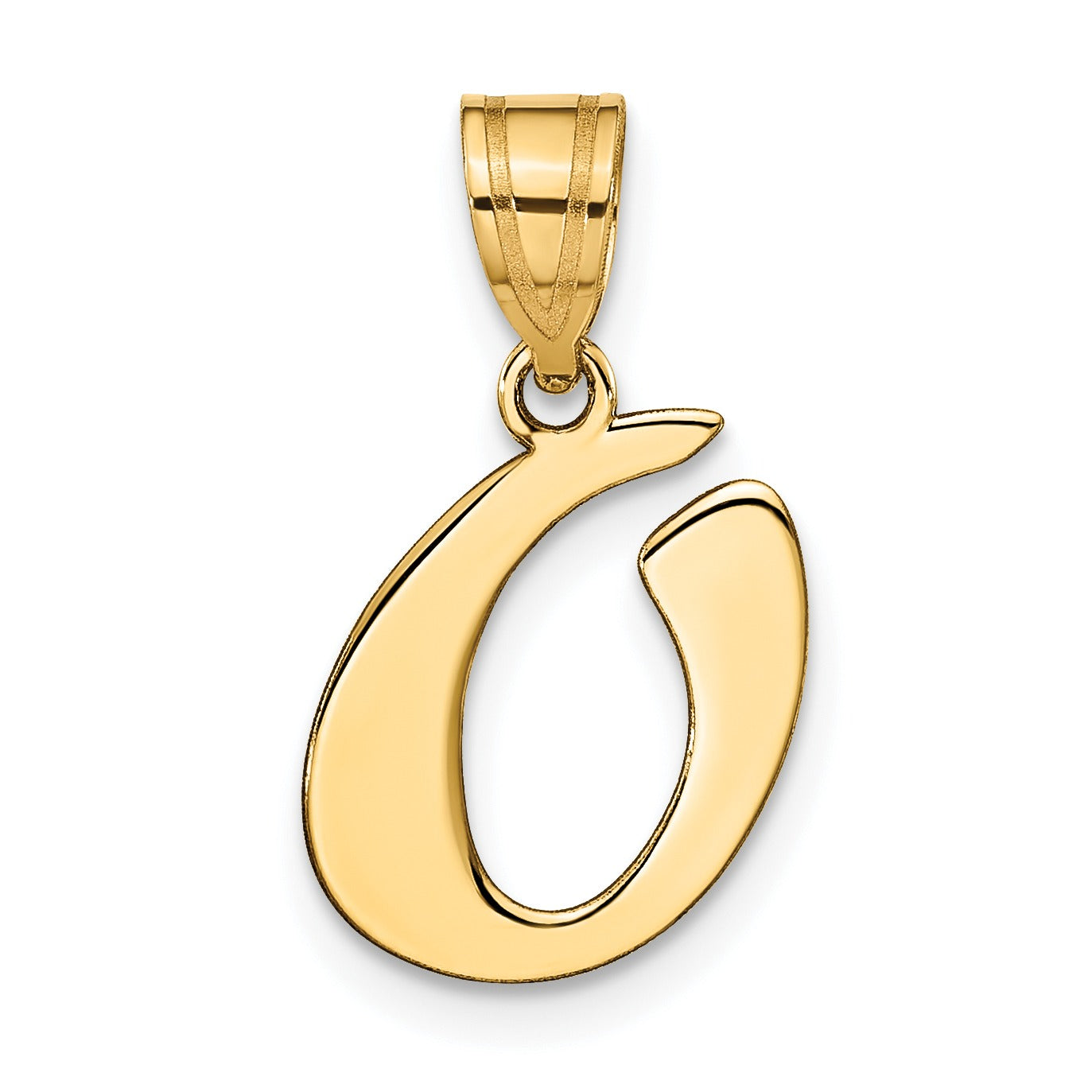 Gold Initial Pendant Fine Color Jewels