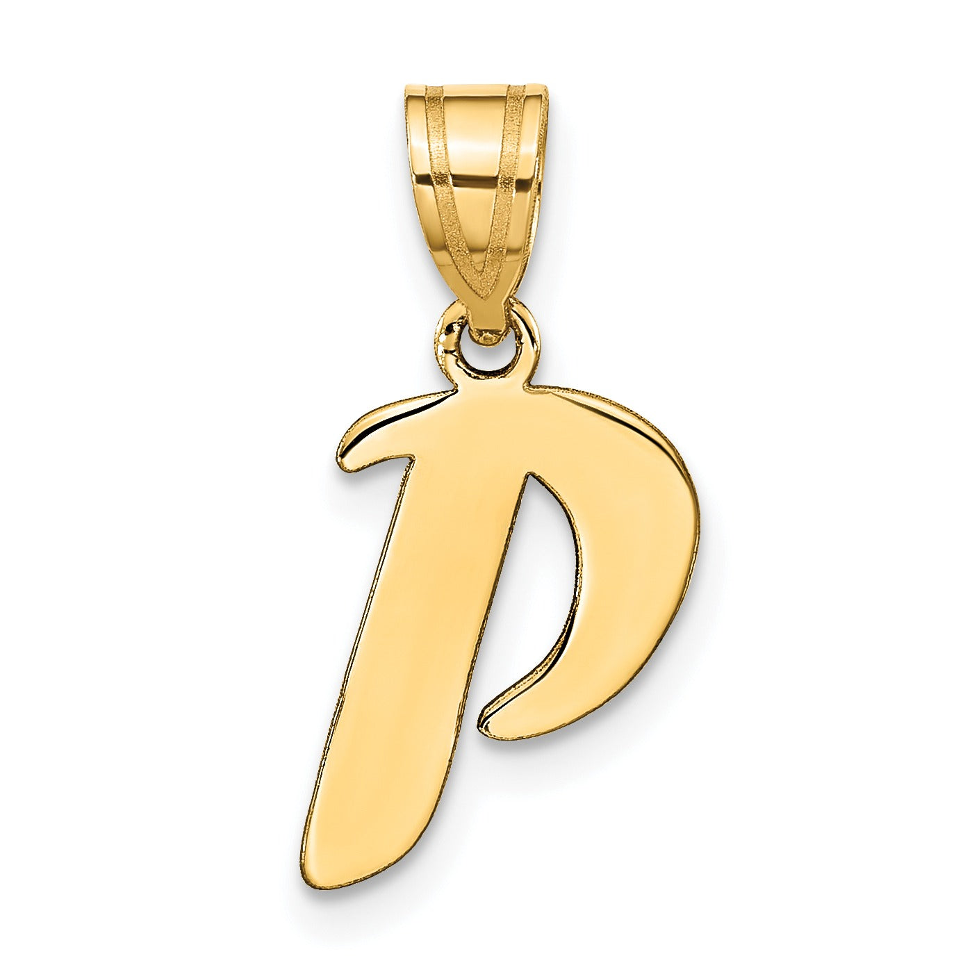 Gold Initial Pendant Fine Color Jewels