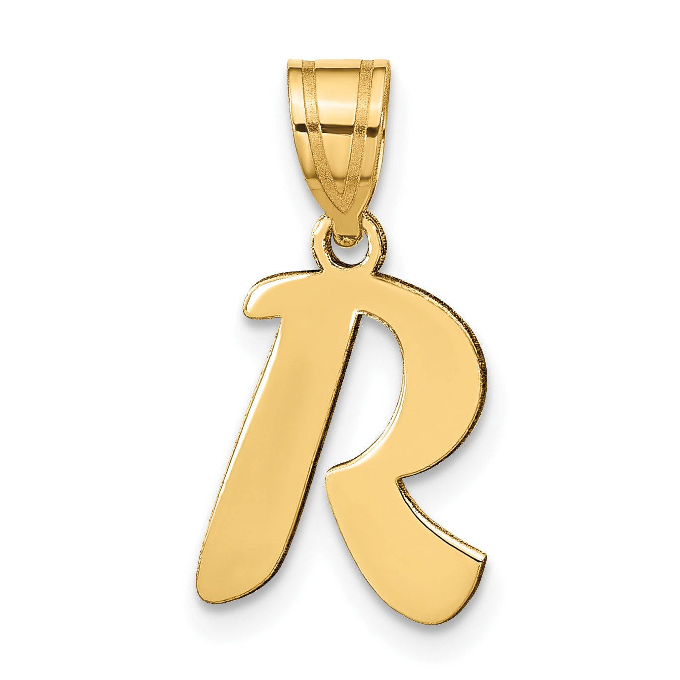 Gold Initial Pendant Fine Color Jewels