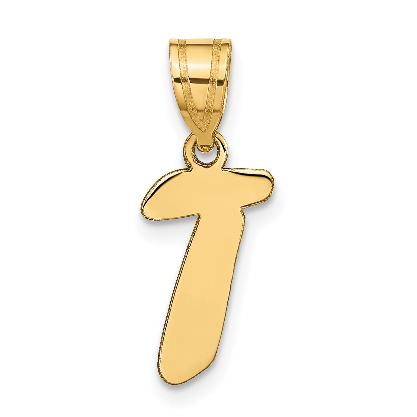 Gold Initial Pendant Fine Color Jewels