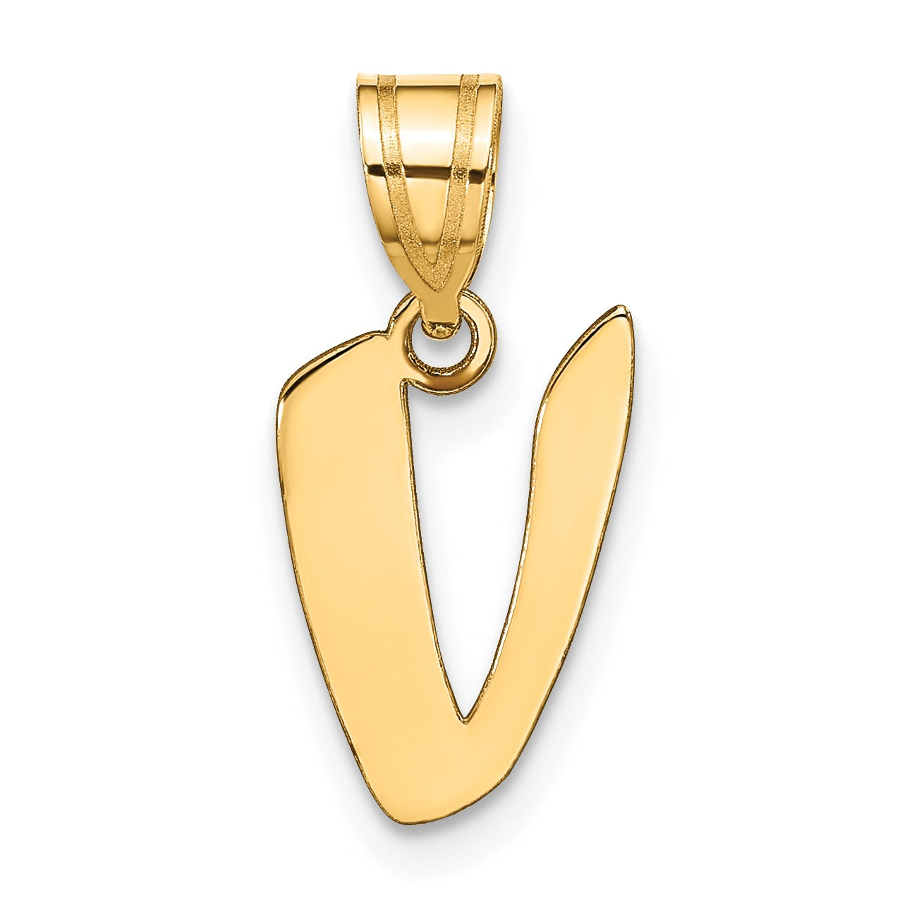 Gold Initial Pendant Fine Color Jewels