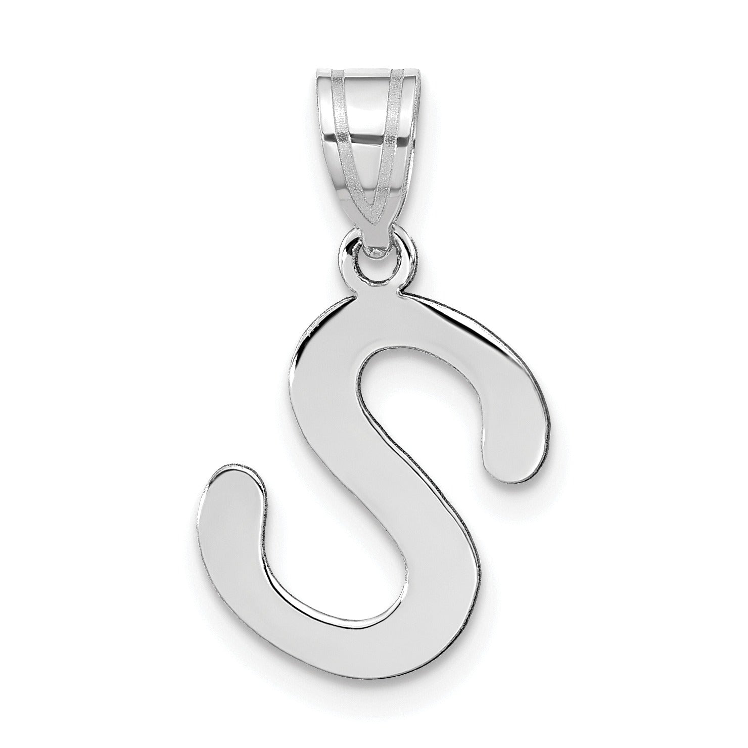 14K Gold Bubble Letter Initial Pendant Fine Color Jewels