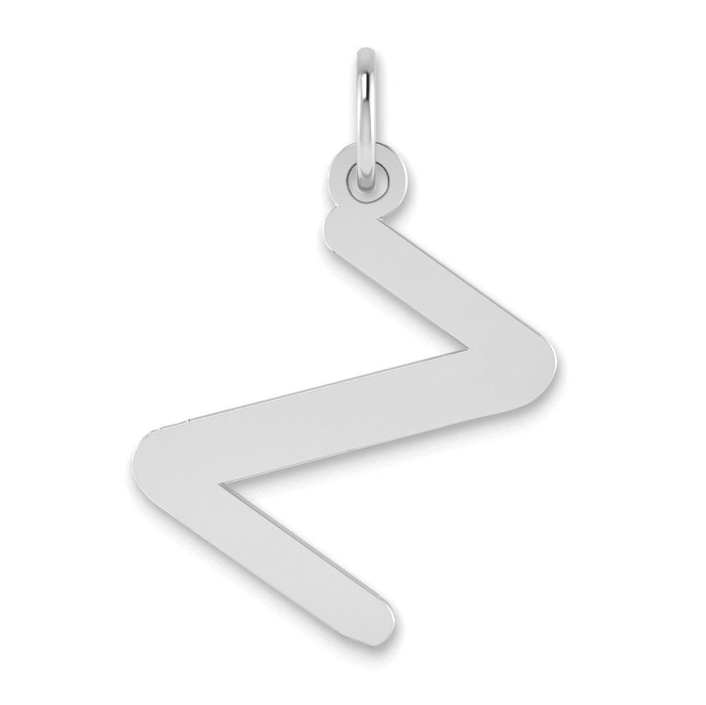 14K Gold Bubble Letter Initial Pendant Fine Color Jewels