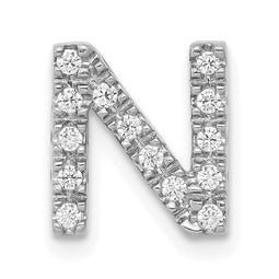 Natural Diamond Initial Charm Pendant