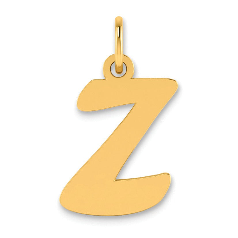 Gold Initial Pendant Fine Color Jewels