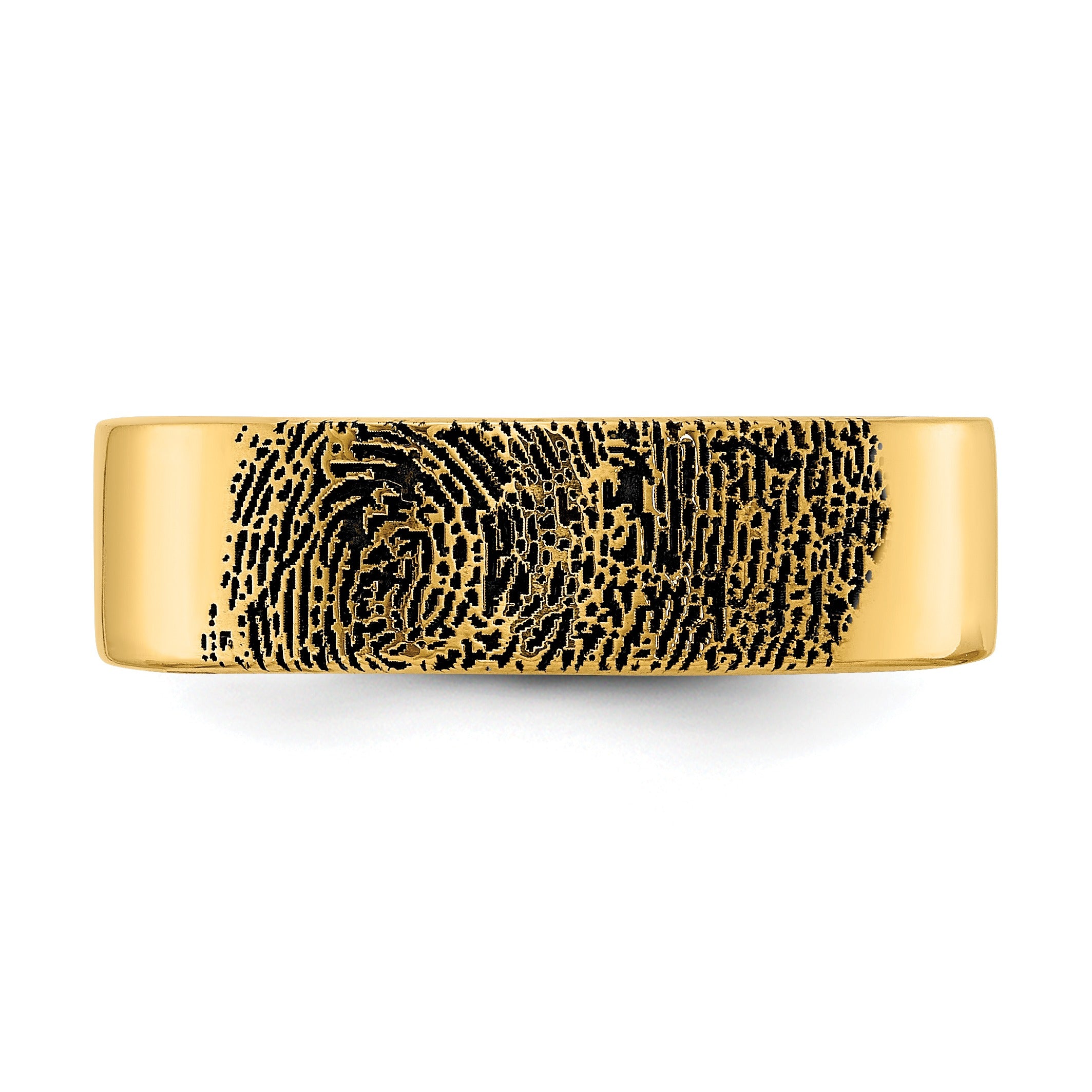 Gold Fingerprint Band