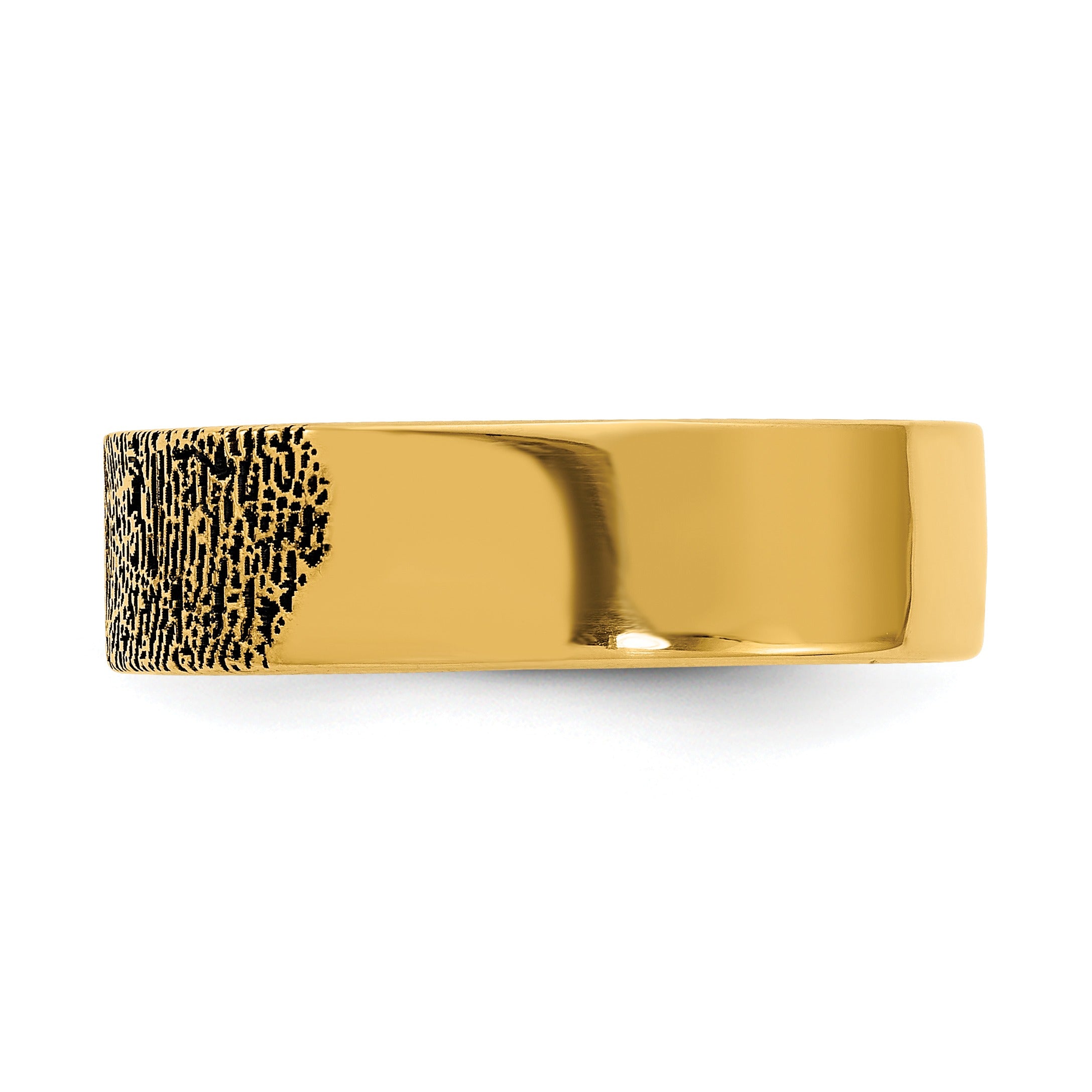 Gold Fingerprint Band