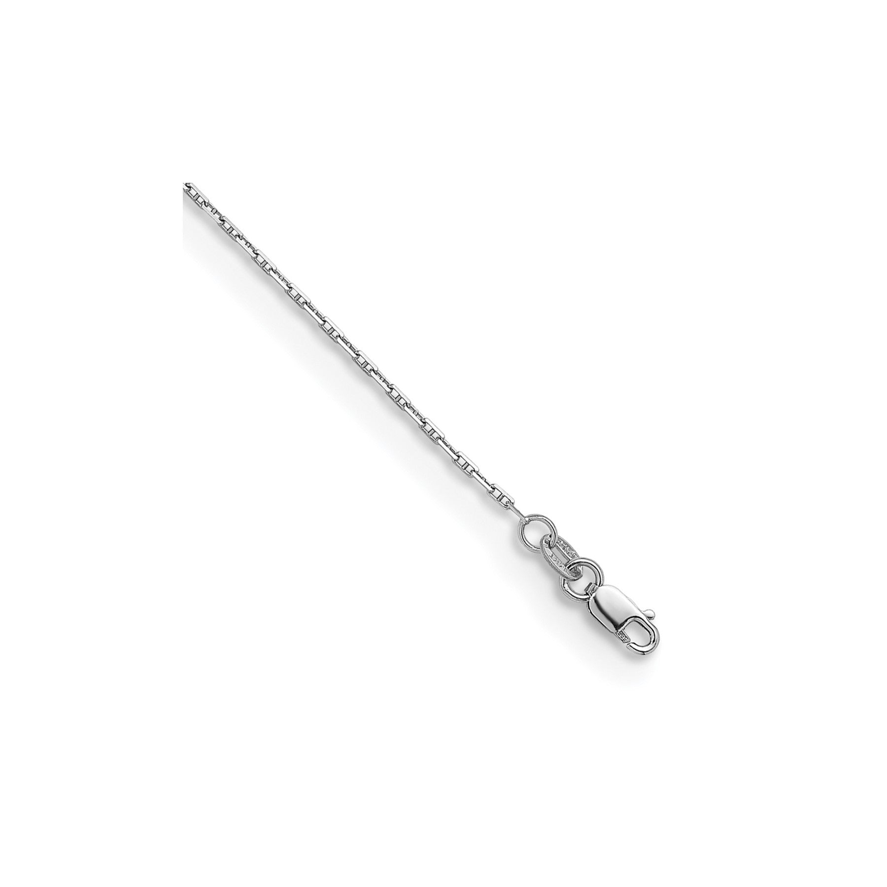 1.3 mm 14K Gold Polished Anchor 18 Inch Chain