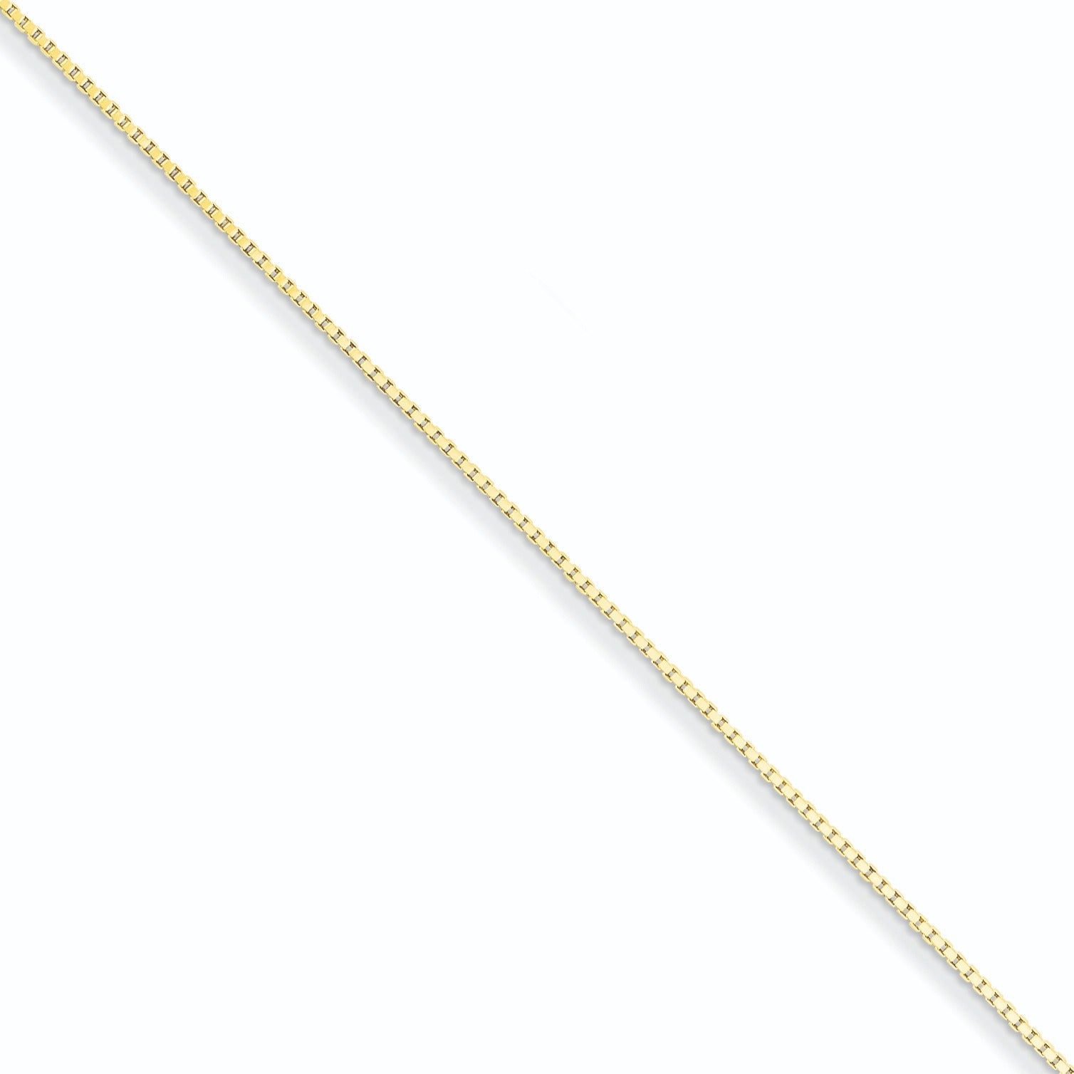 0.9mm Gold-plated Sterling Silver Box Chain 18 inch