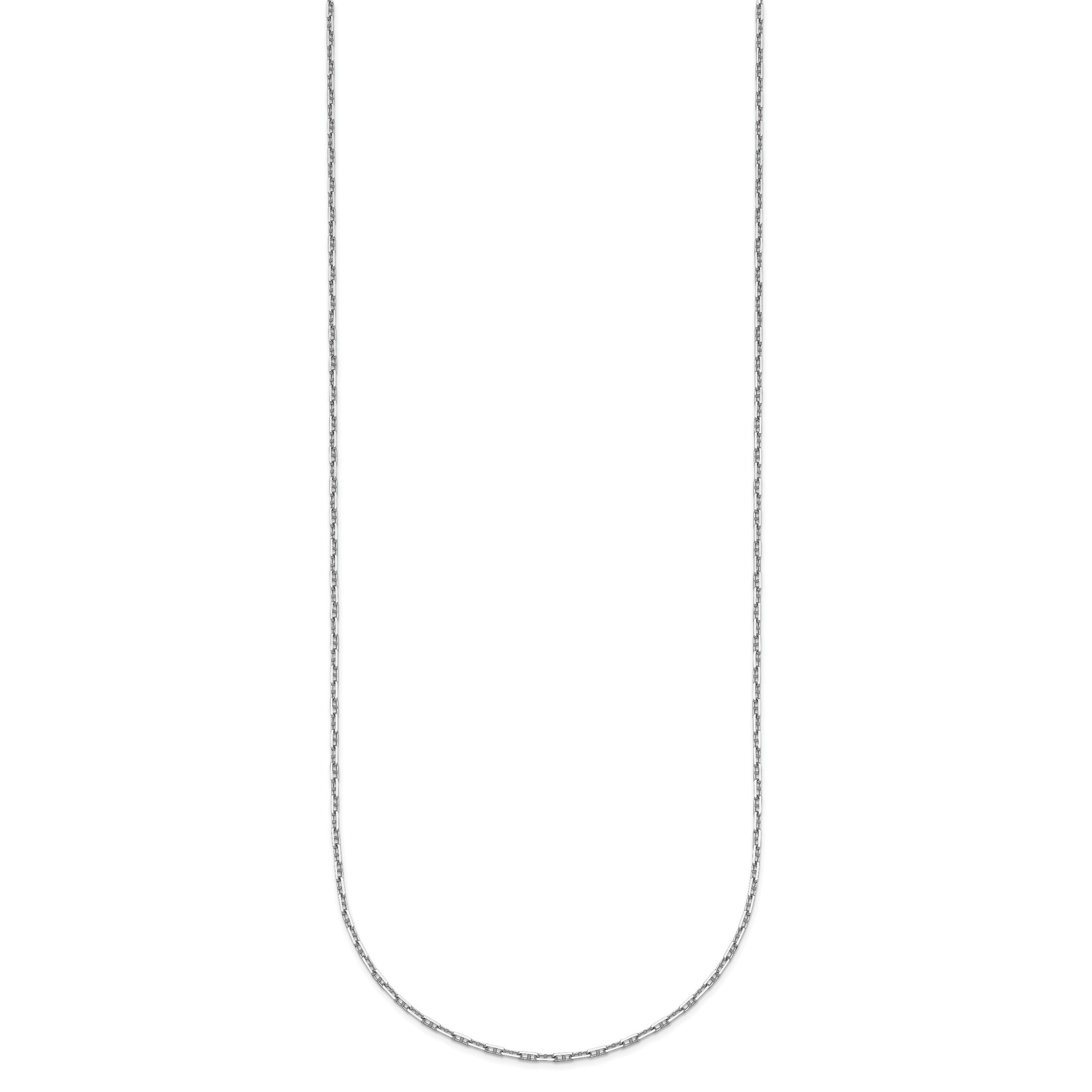 1.3 mm 14K Gold Polished Anchor 18 Inch Chain