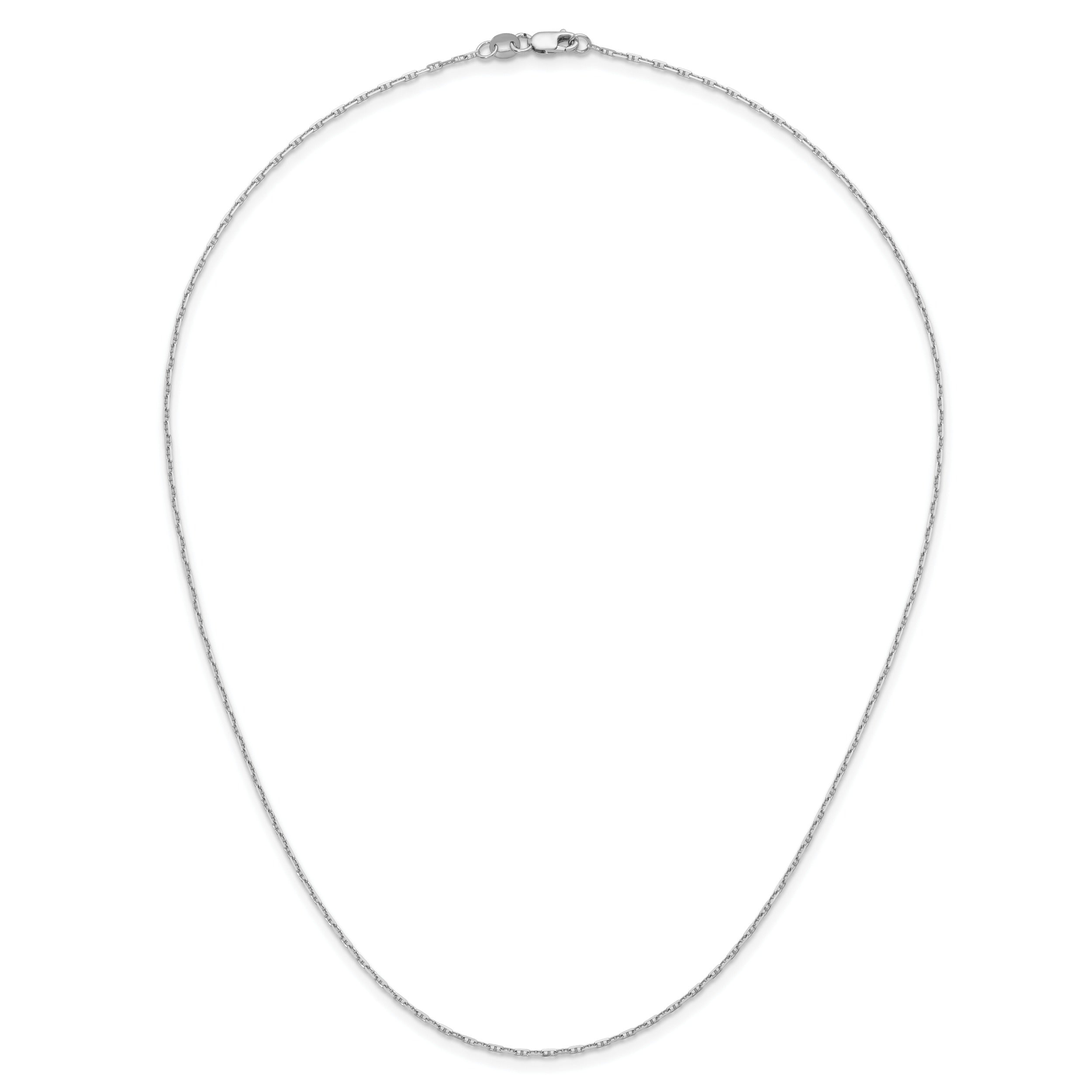 1.3 mm 14K Gold Polished Anchor 18 Inch Chain