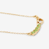 Genuine Peridot Heart Necklace