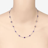 Genuine Amethyst By The Yard Necklace