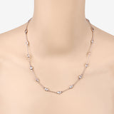 Genuine Morganite By The Yard Necklace