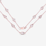 Genuine Morganite By The Yard Necklace