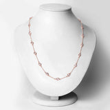 Genuine Morganite By The Yard Necklace