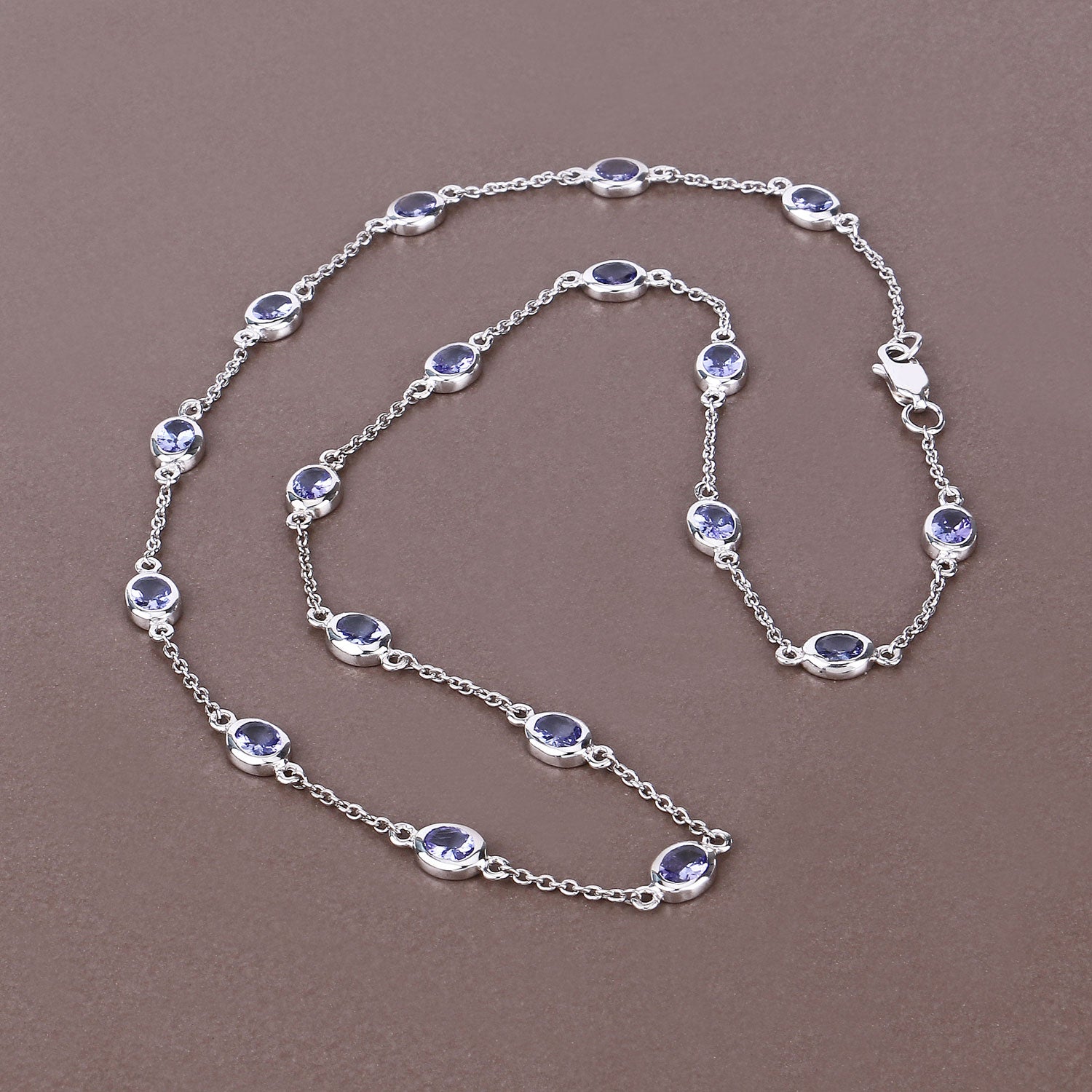 Genuine Tanzanite By The Yard Necklace