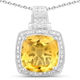 Genuine Citrine Pendant Necklace