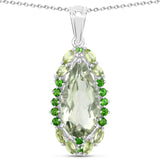 Genuine Green Amethyst Necklace