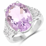 Genuine Lavender Amethyst Engagement Ring