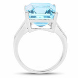 Genuine Blue Topaz Statement Ring