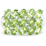 Genuine Peridot Cluster Ring