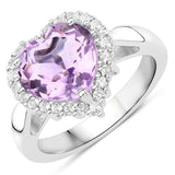 Heart Amethyst Ring