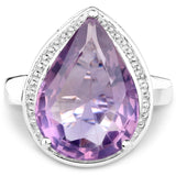 Genuine Lavender Amethyst Statement Ring