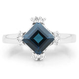 London blue topaz Cocktail Ring